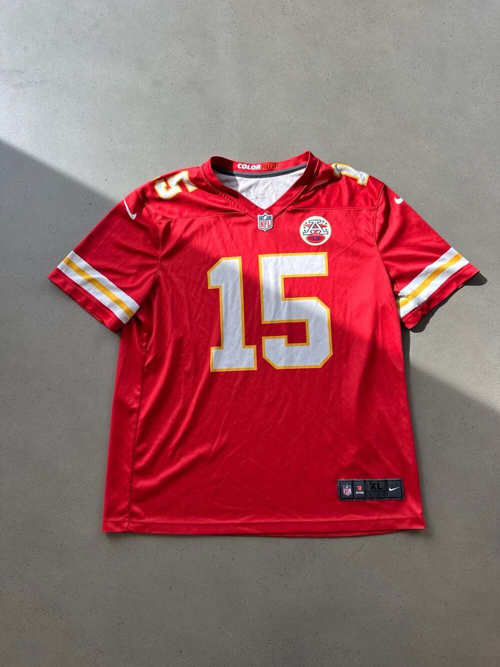 Nike Men's NFL Patrick Mahomes Kansas City Chiefs Color Rush Game Jersey - XL